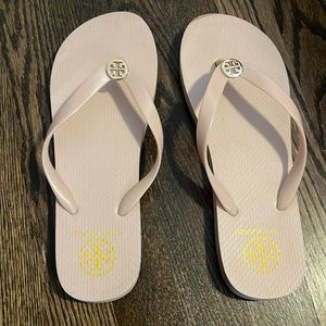 Tory Burch Pale Pink Flip Flops